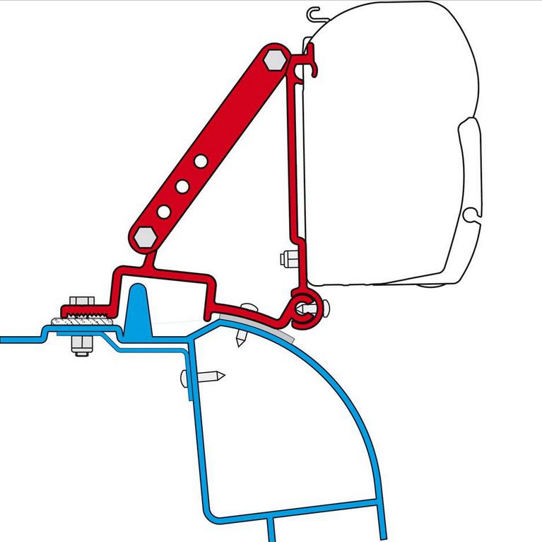 Adapter Fiamma Master H2, Opel Movano