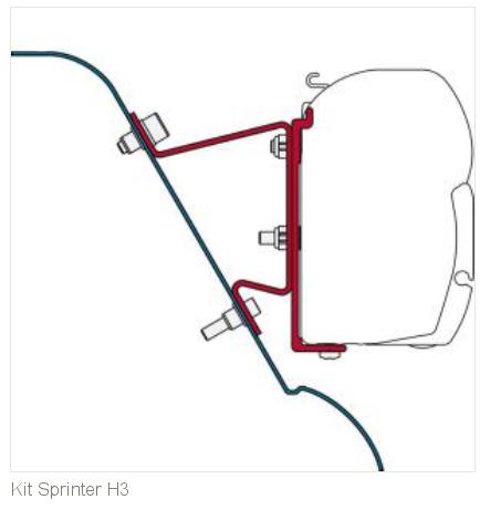 Adapter do mocowania rolety do Sprinter H3