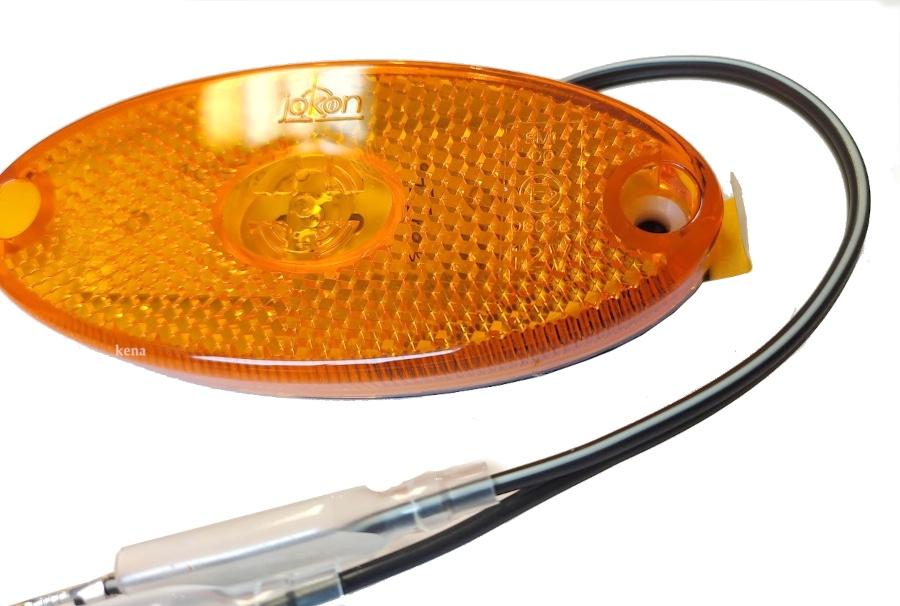 Lampa obrysowa pomarańczowa kempingowa
