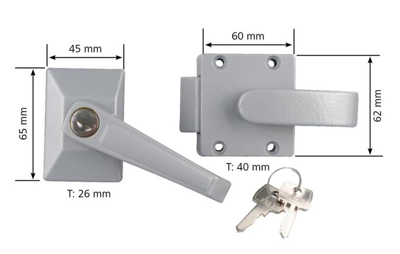 Zamek do drzwi metal
