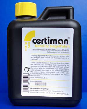 Certiman Siegel Polish NanoTec- politura do lakieru