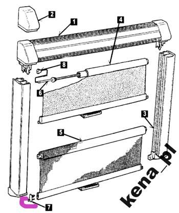 części do rolet okiennych