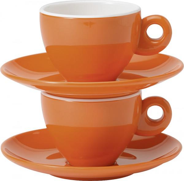 Filiżanki espresso seria Trendline orange Gimex