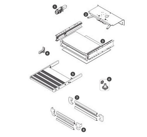 Części- półka stopnia Slide-Out Step V14 12V 400