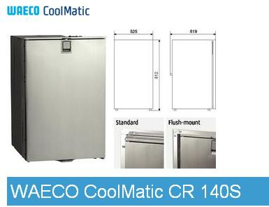 Lodówka WAECO CoolMatic CR 140 stal nierdzewna