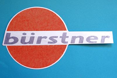 Buerstner logo naklejka wys. 17,5 cm