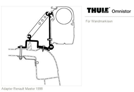 Adapter markizy do Master 1998