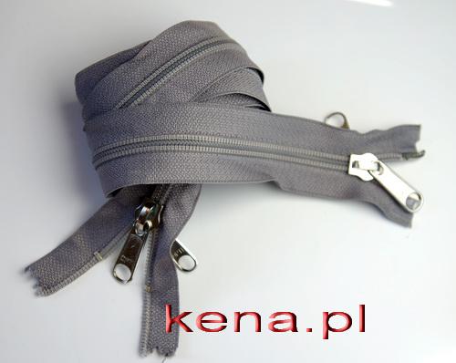 Zamek błyskawiczny 195cm "X"  szary